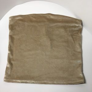 Gold/Beige strapless top